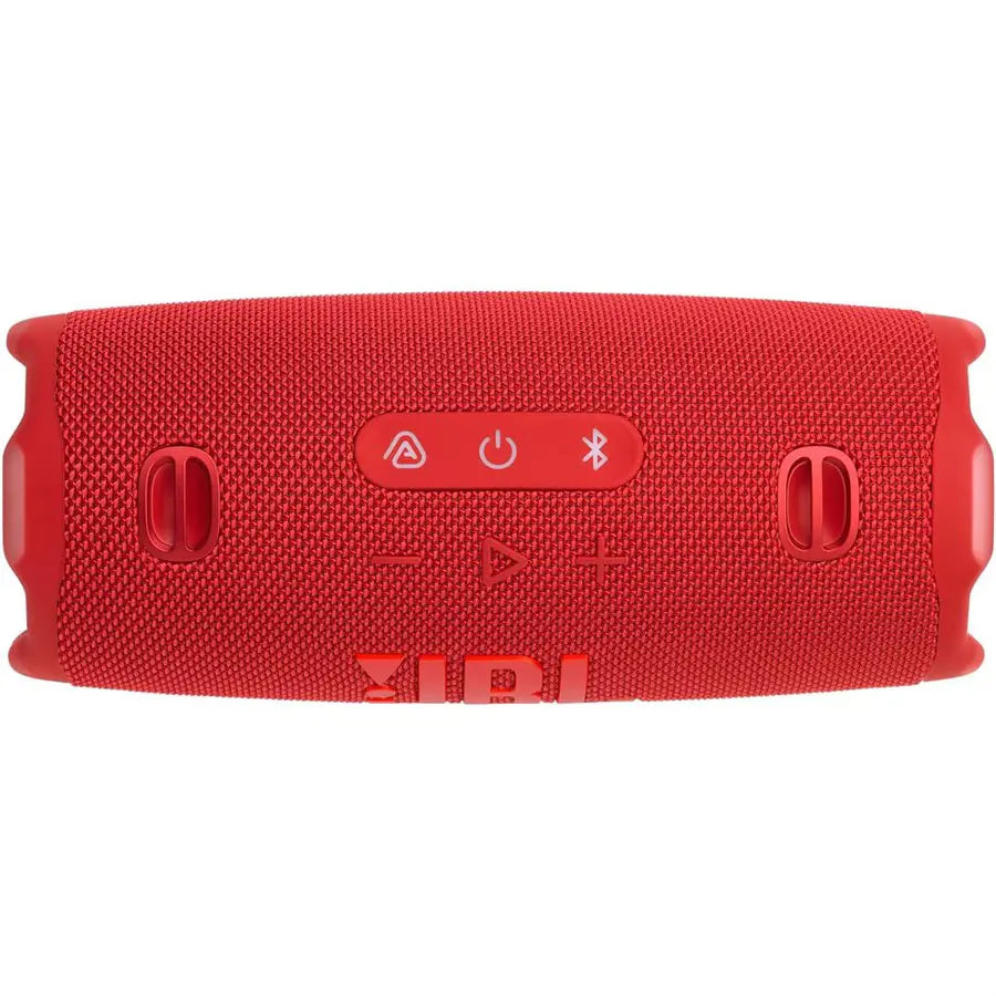 JBL Charge 6 Bluetooth Speaker Red JBLCHARGE6RED, AI Sound Boost, 30W Woofer, 15W Tweeter, Up To 28 Hours Playtime, Auracast Multi-Speaker