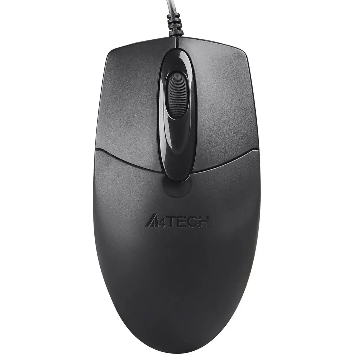 A4Tech OP-720S Wired Silent Click Mouse, 1000 DPI, 4-Way Wheel, Black