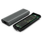 Amaze A225 Prime Edition M.2 NVMe + NGFF SSD Enclosure 10Gbps, Aluminum Alloy, Tool-Free
