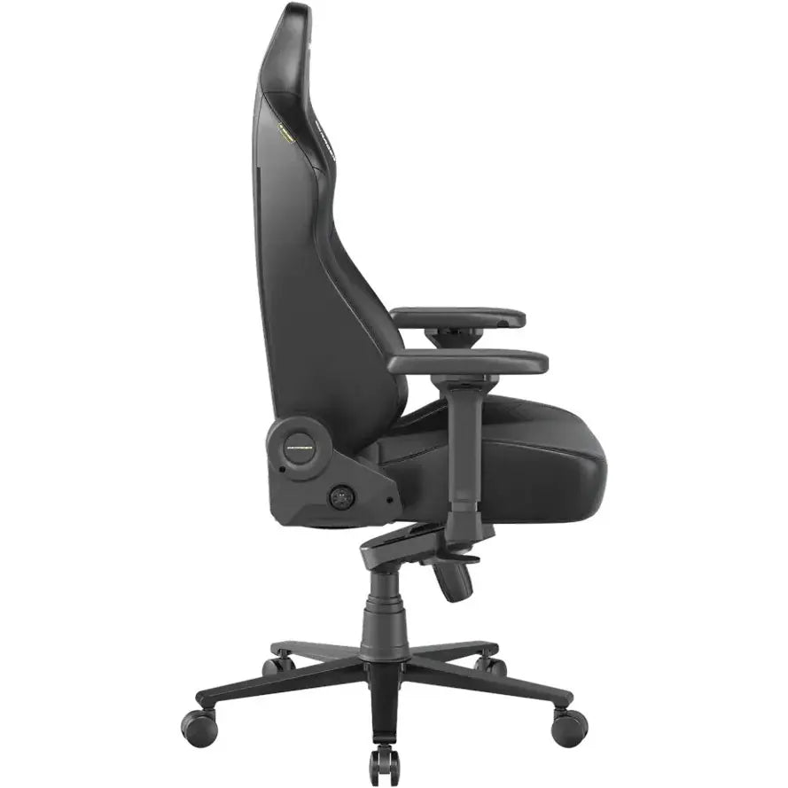 DXRacer Martian Series Gaming Chair, Electric Adjustable Backrest, 4D Electric Lumbar Support, 4D Magnetic Armrests, ERGO SPINESYNC Backrest, EPU Leatherette, Black