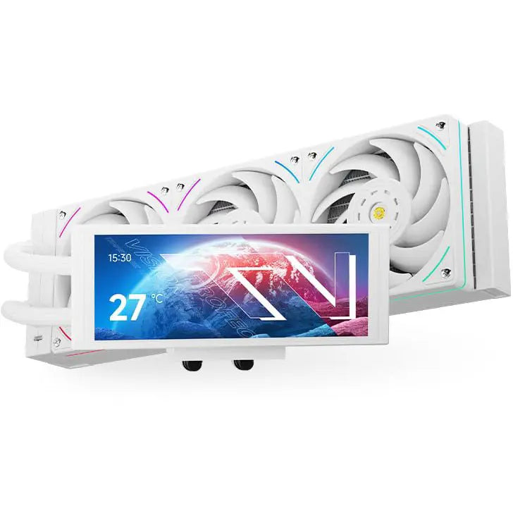 Thermalright Trofeo Vision 360 ARGB White Liquid CPU Cooler, 6.86-Inch Magnetic IPS LCD Screen, 2400x1080 Resolution, Intel LGA1700/1851, AMD AM4/AM5