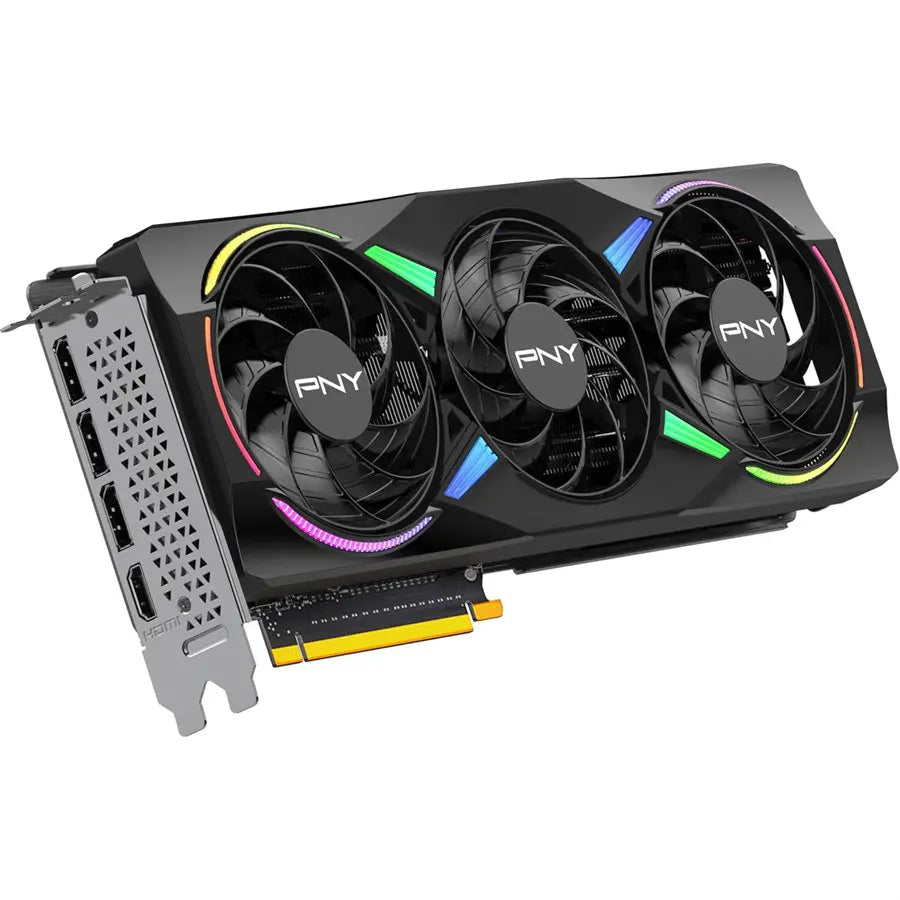 PNY NVIDIA GeForce RTX 5070 Epic-X ARGB OC Triple Fan Graphics Card 12GB GDDR7 PCIe 5.0 Black VCG507012TFXXPB1-O