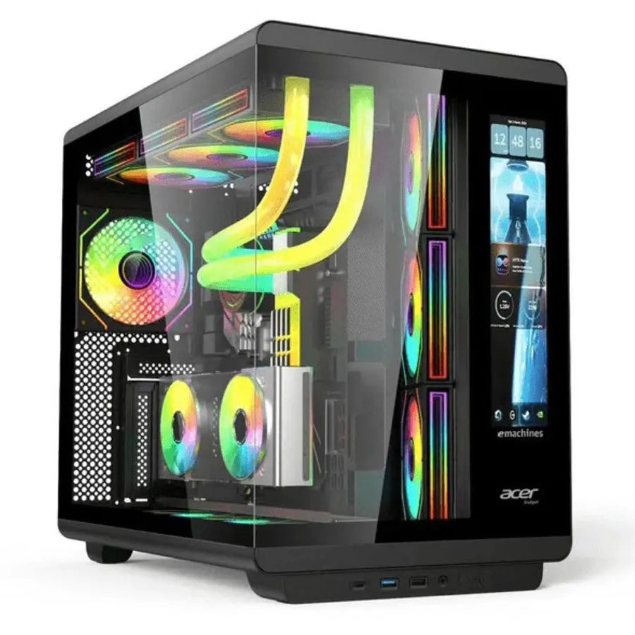 Acer U600 Casing, 4x Fans, Built-in LED Display, Black