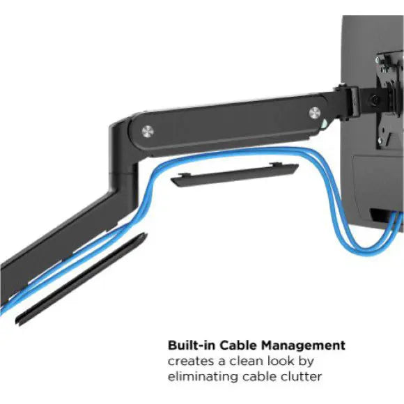 MXG BMA-36 Triple Montior Pole Mounted Premium Aluminum Spring-Assisted Monitor Arm