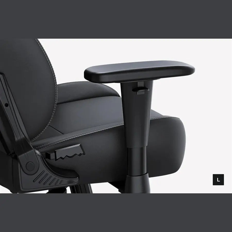 AndaSeat Novis Ultra L Series Gaming Chair, Ergonomic Design, PVC Leather, Head and Lumbar Pillow, Adjustable Armrests, Black