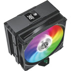 GameMax Sigma520 Digital BK Tower CPU Air Cooler, Painted Black, Four Thermal Tubes, ARGB Lighting Effects - Black