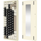 Attack Shark X75 Aluminum CNC Wireless Mechanical Gaming Keyboard, Tri-Mode Connectivity, CNC 6063 Aluminum, PCB-Gaskets Mount, Dynamic ARGB Lighting, Grey