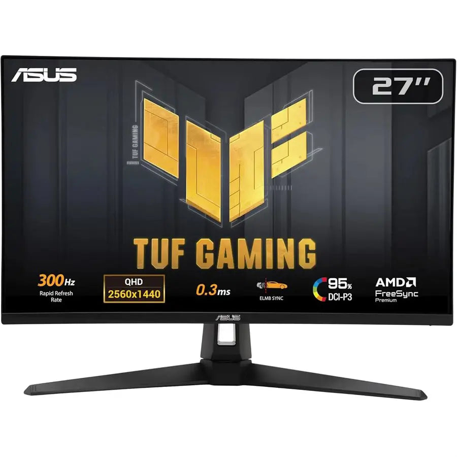 Asus TUF Gaming Series 5 VG27AQM5A Gaming Monitor, 27-inch QHD 2560x1440, 300Hz, Fast IPS, 0.3ms GTG, 95% DCI-P3, Stereo Speaker
