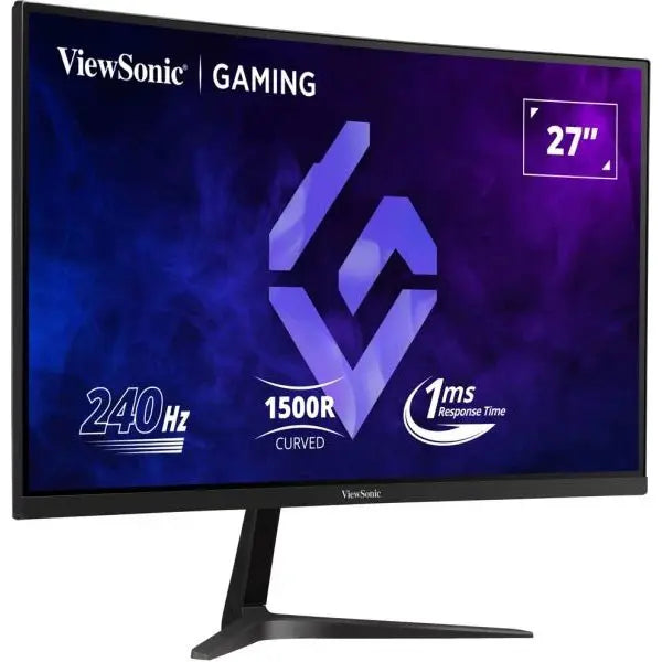 ViewSonic VX2719-PC-MHD Curved Gaming Monitor, 27', FHD, 240Hz, 1ms MPRT, VA, FreeSync Premium, HDR10