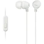 Sony MDR-EX15AP Headphones (White) In-Ear Earbud with Smartphone Control with Mic