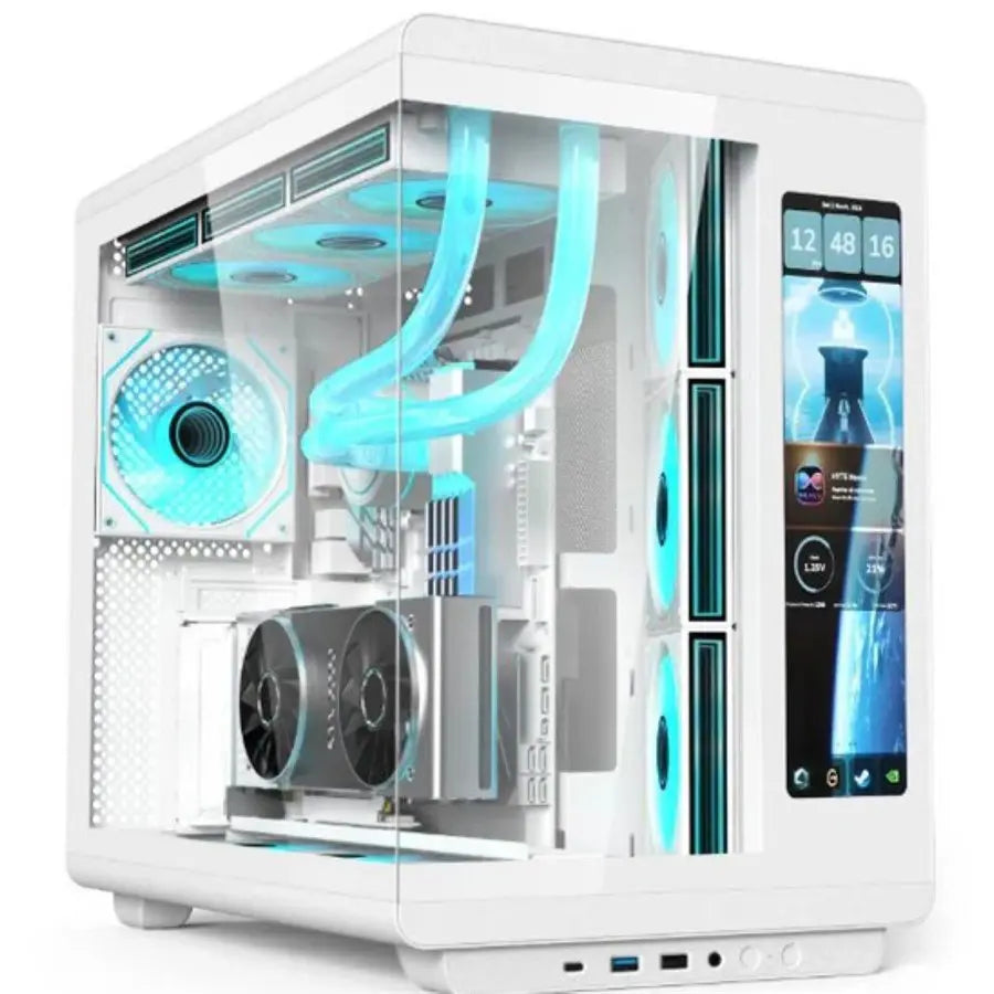 Acer U600 Casing, 4x Fans, Built-in LED Display, White