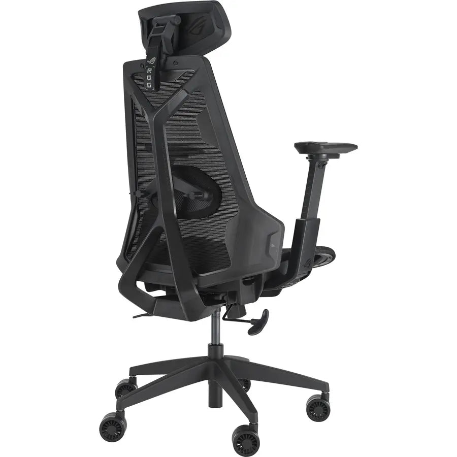 Asus ROG Destrier Core Gaming Chair, Futuristic Cyborg Design, Adjustable Seat, 360 Degree Armrests, Mobile Gaming Arm Support, Polyamide Nylon Mesh