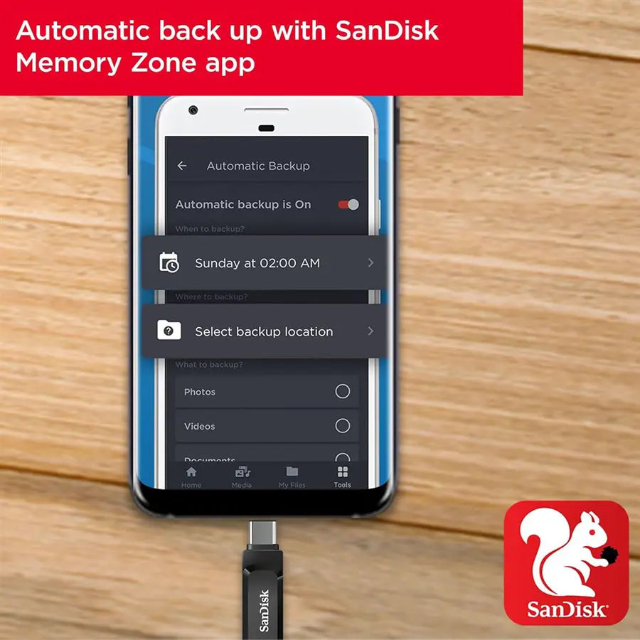 SanDisk Ultra Dual Drive Go USB Type-C 256GB, USB 3.2 Gen 1, 2-in-1 USB-C and USB-A, 400MB/s Read Speed, SDDDC3-256G-G46, Black