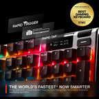 SteelSeries Apex Pro Gen 3 Mechanical Gaming Keyboard OmniPoint 3.0 HyperMagnetic Switches, Adjustable Actuation, Rapid Trigger, OLED, RGB, USB-C 64660 US