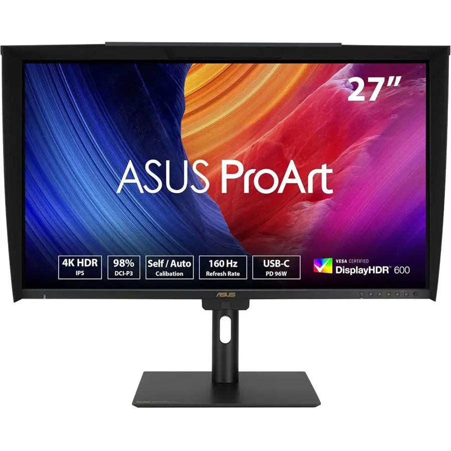 ASUS ProArt Display PA27UCGE Professional Monitor, 27-inch 4K, IPS, 160Hz, 98% DCI-P3, Delta E<1, USB-C PD 96W