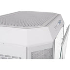 Thermaltake Tower 600 Snow Mid-Tower ATX Case, 3 Tempered Glass Panels, Hidden-Connector Motherboard Support, Rotational PCI-e Slots, White