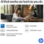 HP OmniBook 5 Flip 14-FP0023DX 2-in-1 14' 2K x360 TouchScreen Laptop | Intel® Core™ 7 150U 16GB DDR5 512GB SSD Backlit KB 14' FHD+ Touchscreen | Glacier Silver