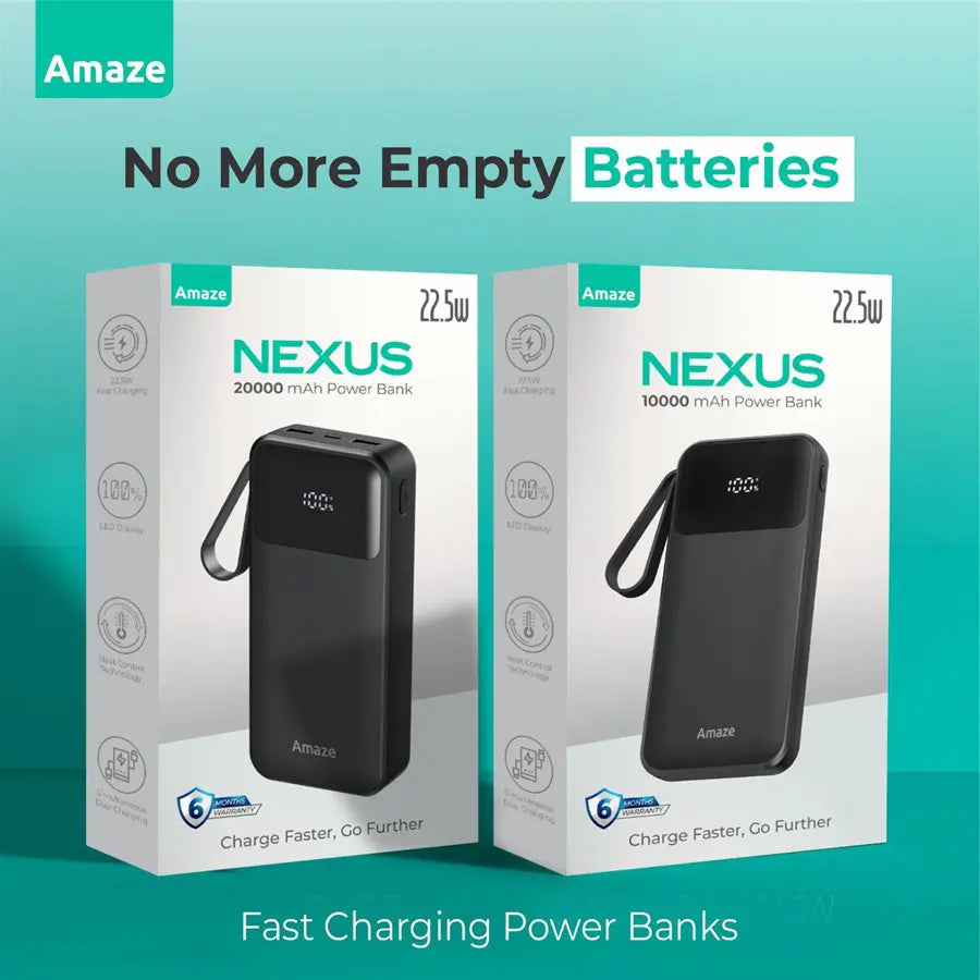 Amaze NEXUS 10000 mAh Power Bank 22.5 W- A230