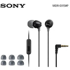 Sony MDR-EX15AP Headphones In-Ear Earbud with Smartphone Control with Mic Black