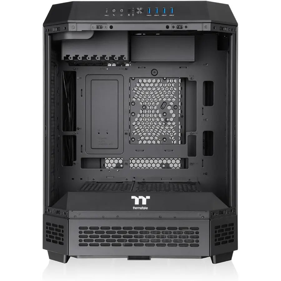 Thermaltake Tower 600 Mid Tower ATX Case, 3 Tempered Glass Panels, Hidden-Connector Motherboard Support, Rotational PCIe Slots, Black, CA-1Z1-00M1WN-00