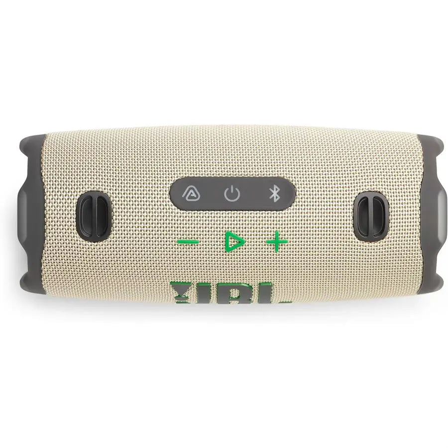 JBL Charge 6 Bluetooth Speaker Sand JBLCHARGE6SAND, AI Sound Boost, 30W Woofer, 15W Tweeter, Up To 28 Hours Playtime, Auracast Multi-Speaker
