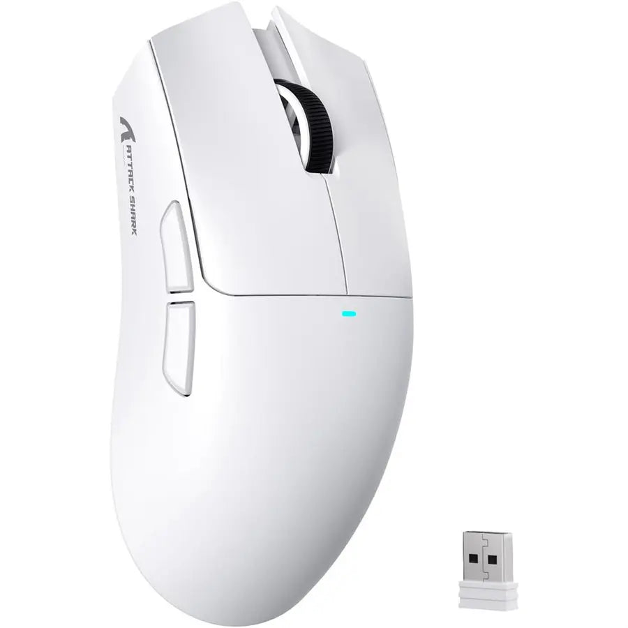 ATTACK SHARK X11SE Wireless Gaming Mouse, PixArt PAW3311 Sensor, Tri-Mode BT/2.4G/Wired, 59g Ultra-Light, 65 Hours Battery, White