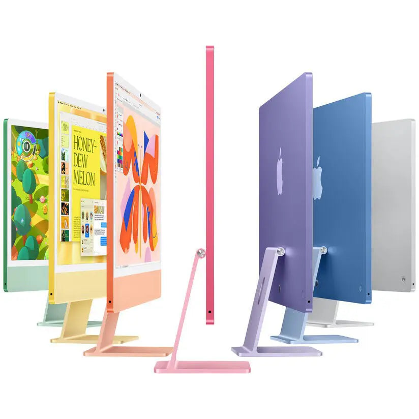 Apple 24' iMac With M4 Chip, M4 10-Core CPU, 24GB Unified RAM, 512GB SSD, 24' 4480 x 2520 Retina Display, 10-Core GPU, Silver