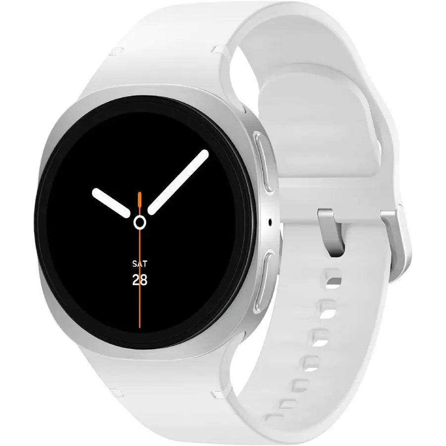 Samsung Galaxy Watch 8 2025 40mm Bluetooth Smartwatch, Cushion Design, Fitness Tracker, Sleep Coaching, Running Coach, Energy Score, Heart Rate Tracking, Silver