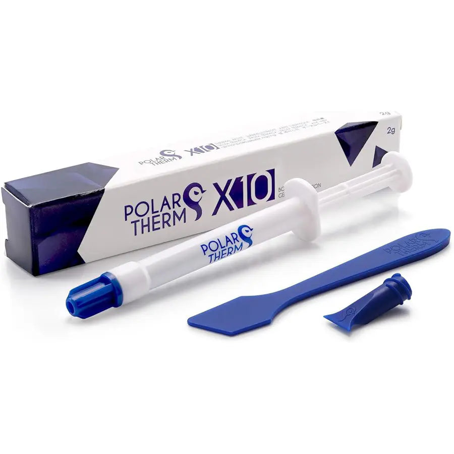 Thermal Grizzly Polartherm X-10 CPU Thermal Paste 2g, High Thermal Conductivity, Non-Conductive, Long Durability, With Spatula