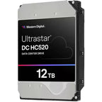 Western Digital Ultrastar DC HC520 12TB SATA HDD, 7200 RPM, SATA 6Gb/s, 256MB Cache, 3.5
