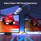 UGREEN 15384 16K DisplayPort Cable 2.1 2 Meter, VESA Certified, 80Gbps, HDR, FreeSync, G-Sync, UHBR10, Braided, 16K@60Hz, 8K@240Hz, 4K@240Hz