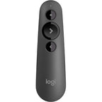 Logitech R500s Laser Presenter, Bluetooth and USB, 20m Range, Customisable, Smart Battery, Dark Grey, 910-005843