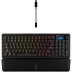 Corsair Vanguard 96 Mechanical Gaming Keyboard, 96% Layout, MLX Plasma Linear Switches, 8000Hz Polling, LCD Display, Virtual Stream Deck G-Keys, FlashTap SOCD, Black