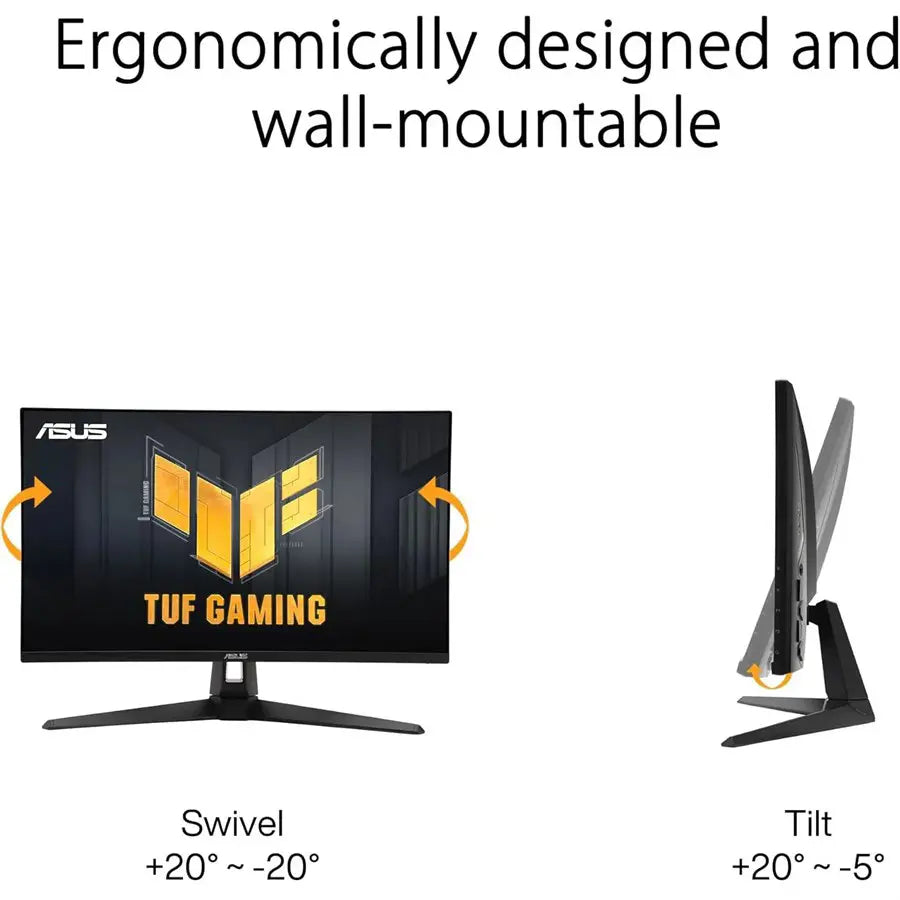 Asus TUF Gaming Series 5 VG27AQM5A Gaming Monitor, 27-inch QHD 2560x1440, 300Hz, Fast IPS, 0.3ms GTG, 95% DCI-P3, Stereo Speaker
