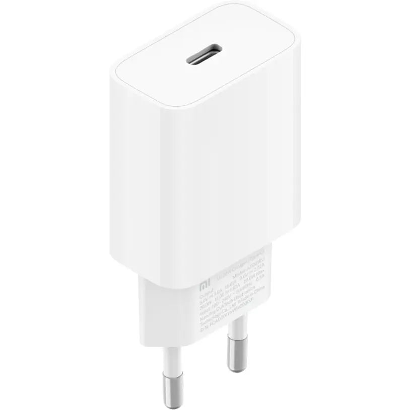 Mi 20W Charger Type-C, PD Fast Charging, Compact Portable Design, White