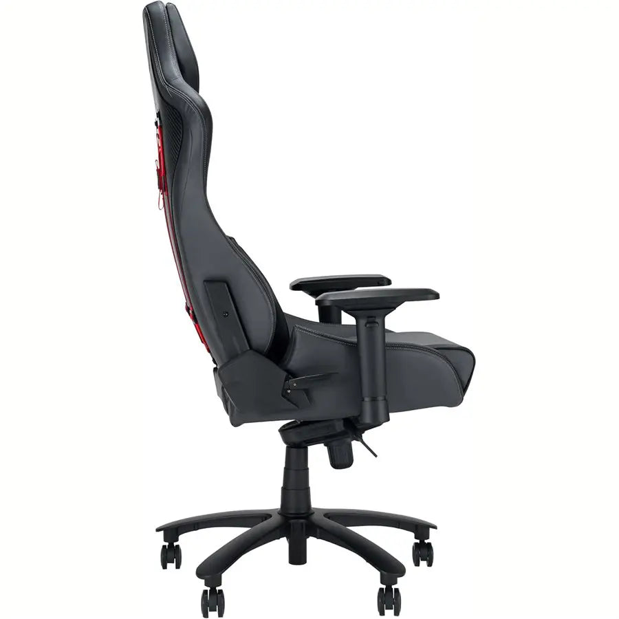 Asus ROG Chariot X Core Gaming Chair, Racing Style, Adjustable Headrest, Memory-Foam Lumbar Support, 4D Armrests, 155 Degree Recline, Premium PU Leather, Grey