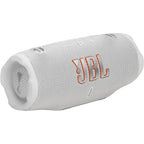 JBL Charge 6 Bluetooth Speaker White JBLCHARGE6WHT, AI Sound Boost, 30W Woofer, 15W Tweeter, Up To 28 Hours Playtime, Auracast Multi-Speaker