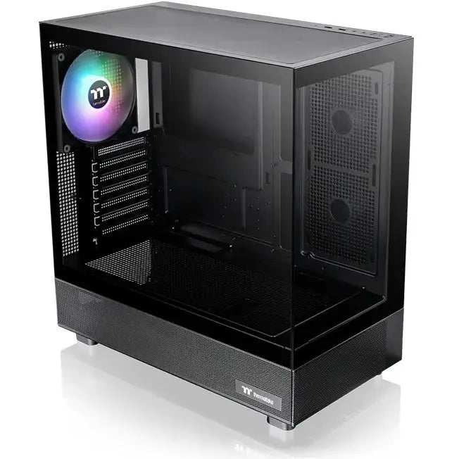 Thermaltake View 270 TG ARGB Mid Tower PC Case, E-ATX, 1x ARGB Fan, 360mm Radiator Support, Tempered Glass Front and Side, Black