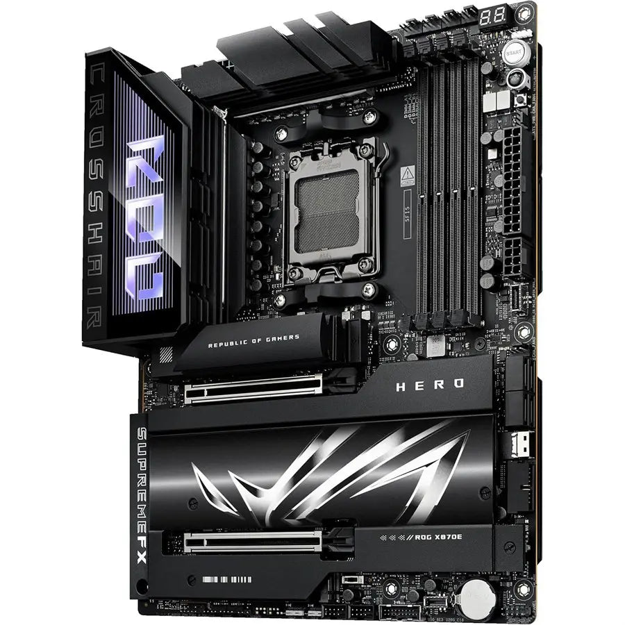 ASUS ROG Crosshair X870E Hero AM5 ATX Motherboard, DDR5 Memory, Onboard Wi-Fi 7, Advanced AI PC Ready