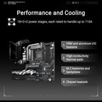 ASUS ROG Crosshair X870E Hero AM5 ATX Motherboard, DDR5 Memory, Onboard Wi-Fi 7, Advanced AI PC Ready
