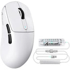 ATTACK SHARK V5 Ultra-Light Tri-Mode Gaming Mouse, 42000 DPI, 8000Hz, 53g, 500mAh, White