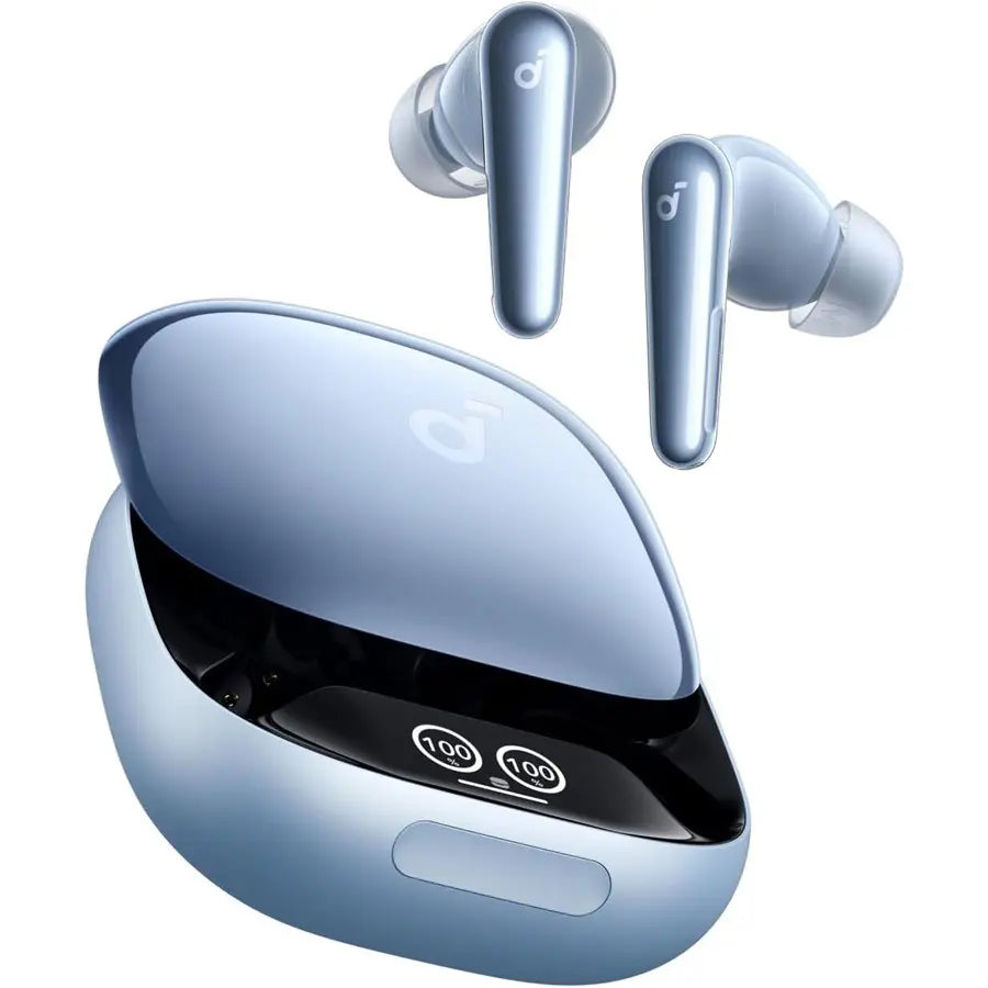 Anker Soundcore Liberty 4 Pro Wireless Earbuds, Noise Cancellation, 7 Sensors, 2x Faster Charging, 9 Microphones, AI, Blue