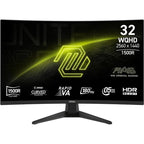 MSI MAG 321CQF E18 Curved Gaming Monitor, 31.5 Inch WQHD, 180Hz, 0.5ms GTG, HDR Ready, Adaptive-Sync