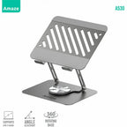 Amaze A530 Rotatable Laptop Stand, 360° Base, Aluminum Alloy, Supports 17' Laptops up to 3.5kg