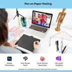 Wacom Intuos CTL-6100WLK-N Graphics Tablet, 8 Inch, 216 x 135 mm Active Area, 4096 Pressure Levels, 4 Customisable Keys, Bluetooth, Ambidextrous Design