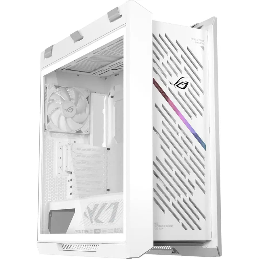 ASUS ROG Strix Helios II White Edition Gaming PC Case, EATX Mid Tower, Dual Tempered Glass, Supports GPUs Up To 450mm, White