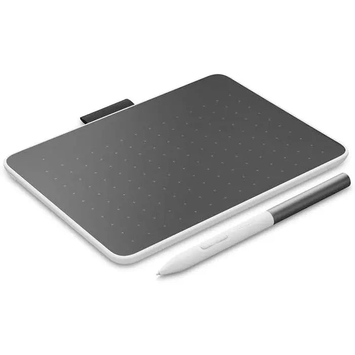 Wacom One CTC4110WLW1B Graphics Tablet, Small, 152 x 95 mm Active Area, 4096 Pressure Levels, Tilt Sensitivity, 2 Customisable Keys, USB-C, Bluetooth 5.1, White