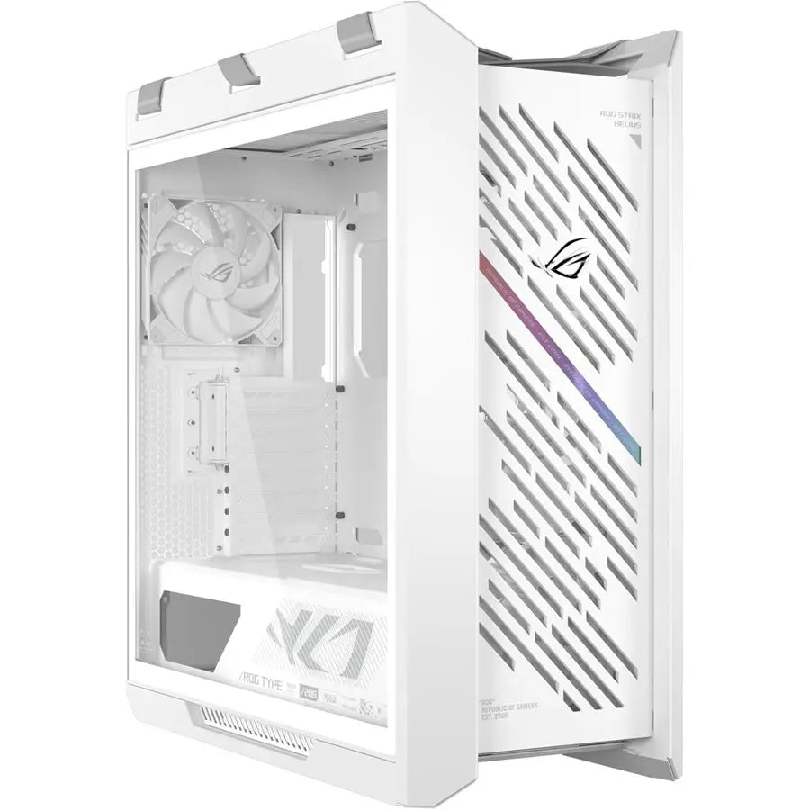 ASUS ROG Strix Helios II White Edition Gaming PC Case, EATX Mid Tower, Dual Tempered Glass, Supports GPUs Up To 450mm, White