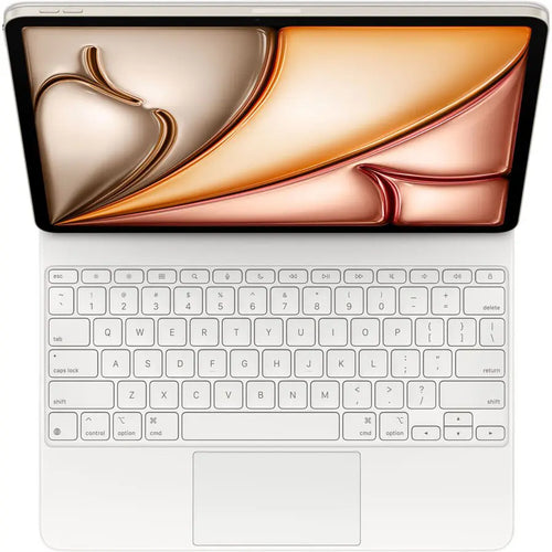 Apple Magic Keyboard MDFW4 for 13 Inch iPad Air M3, US English, Glass Touchpad, 14-Key Function Row, Floating Cantilever Design, Foldable Case, USB-C Pass-Through Charging