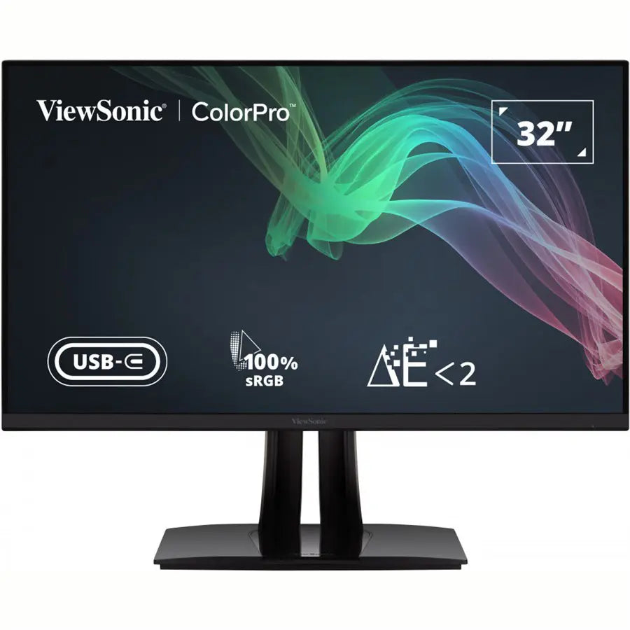 ViewSonic VP3256-4K ColorPro 32' 4K UHD Pantone Validated 100% sRGB & Factory Pre-Calibrated Monitor with 60W USB-C